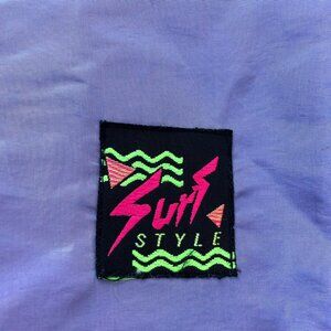 Vintage Iridescent Surf Style Windbreaker